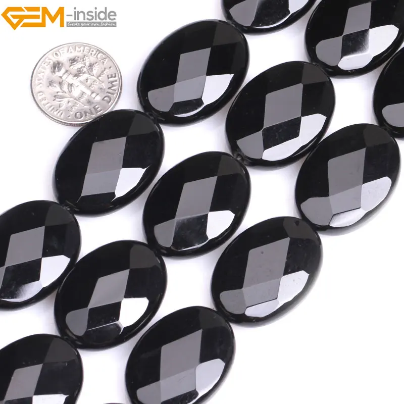 Gem-inside 18X25mm 13x18mm 15inch Natural Faceted Flat Oval Black Agates Beads For Jewelry Making Bracelet Necklace DIY Beads
Gem-inside 18X25mm 13x18mm 15inch Natural Faceted Flat Oval Black Agates Beads For Jewelry Making Bracelet Necklace DIY Beads