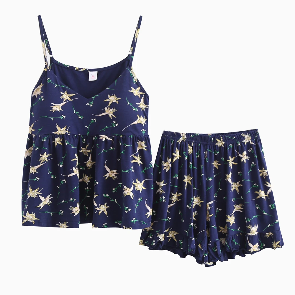 Summer Sleeveless Asia/Tag M-XL Sexy V-Neck Cotton Pajama Sets Women Spaghetti Strap Sleeveless Sleepwear AB108
Summer Sleeveless Asia/Tag M-XL Sexy V-Neck Cotton Pajama Sets Women Spaghetti Strap Sleeveless Sleepwear AB108