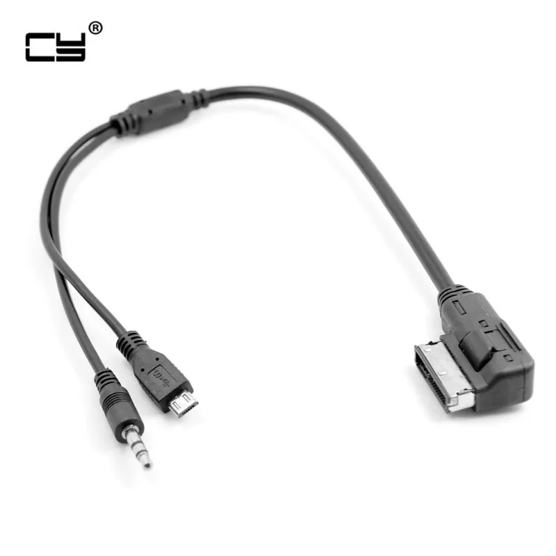 Media In AMI MDI to Stereo 3.5mm Audio & Micro USB Aux Adapter Cable For Car VW AUDI 2014 A4 A6 Q5 Q7
Media In AMI MDI to Stereo 3.5mm Audio & Micro USB Aux Adapter Cable For Car VW AUDI 2014 A4 A6 Q5 Q7