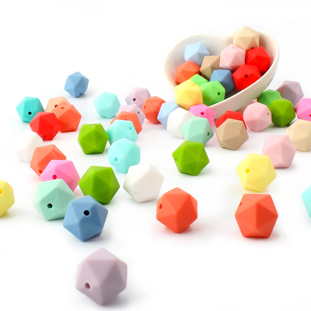 500pcs Teething Silicone Baby Teether Beads Icosahedron Beads Food Grade Silicone Non-toxic Infant Teething Accessories
500pcs Teething Silicone Baby Teether Beads Icosahedron Beads Food Grade Silicone Non-toxic Infant Teething Accessories