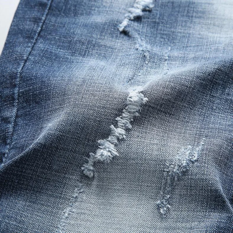 2021 Summer New Men's Stretch Ripped Short Jeans Fashion Casual Slim Fit High Quality Distressed Hole Denim Shorts Men 28-40
2021 Summer New Men's Stretch Ripped Short Jeans Fashion Casual Slim Fit High Quality Distressed Hole Denim Shorts Men 28-40