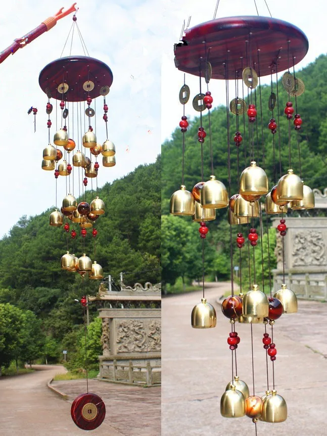 Free Shipping Solid Red Wood 18 Copper Alloy Bells Antirust Wind Chime Outdoor Indoor Yard Hangings Home Decor Pendants Gifts
Free Shipping Solid Red Wood 18 Copper Alloy Bells Antirust Wind Chime Outdoor Indoor Yard Hangings Home Decor Pendants Gifts