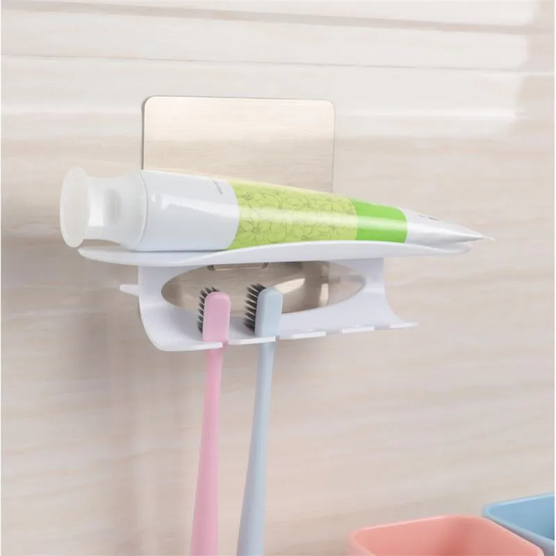 Saim Sucker Toothpaste Holders Creative multifunctional Brushing Toothbrush Box Wall 4 Hole Holder Storage Box Bathroom JJ144
Saim Sucker Toothpaste Holders Creative multifunctional Brushing Toothbrush Box Wall 4 Hole Holder Storage Box Bathroom JJ144