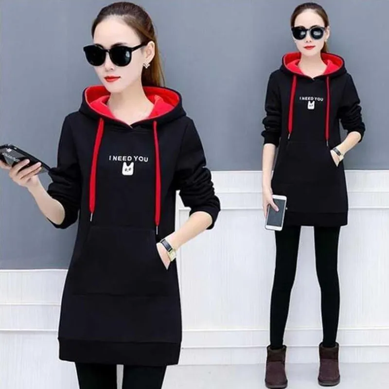 Winter New Hoodie Sweatshirt Women Solid Casual Loose Zipper Plus Size Thick Hoodies Jacket Long Coat Feminino hoodies
Winter New Hoodie Sweatshirt Women Solid Casual Loose Zipper Plus Size Thick Hoodies Jacket Long Coat Feminino hoodies