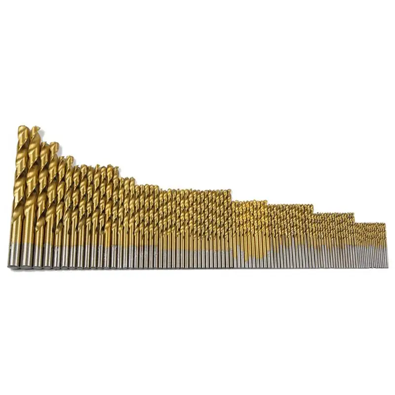 13/50/99/100Pcs HSS High Speed Steel Drill Bit Set Titanium For Wood Twist Drill Bit Set Tools Woodworking Wood Tool
13/50/99/100Pcs HSS High Speed Steel Drill Bit Set Titanium For Wood Twist Drill Bit Set Tools Woodworking Wood Tool