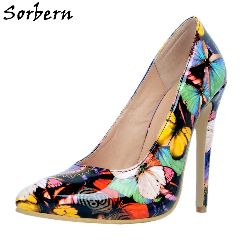 Sorbern Pointed Toe Butterfly Print Women Pump High Heels Size 4 High Heels Shoes Woman Diy Red Bottom Plus Size Christmas Gift
Sorbern Pointed Toe Butterfly Print Women Pump High Heels Size 4 High Heels Shoes Woman Diy Red Bottom Plus Size Christmas Gift