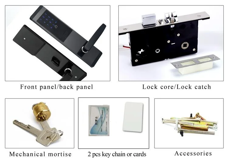 DHL Free shipping Security Electronic Combination Door Lock Digital Smart Card Touch Screen Keypad Password HomeOffice | Безопасность и