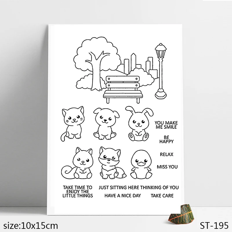 ZhuoAng Cute Animals Cat Dog Rabbit Clear Stamps/Seals For DIY Scrapbooking/Card Making/Album Decorative Silicon Stamp Crafts
ZhuoAng Cute Animals Cat Dog Rabbit Clear Stamps/Seals For DIY Scrapbooking/Card Making/Album Decorative Silicon Stamp Crafts