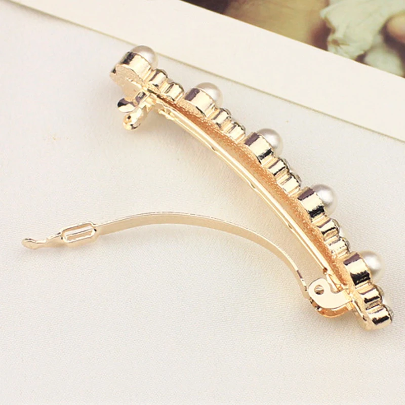1Pc Fashion Women Crystal Rhinestone Pearl Hairpins Headwear Girls Barrettes Hair Clip Charm Jewelry Styling Tools Accessories
1Pc Fashion Women Crystal Rhinestone Pearl Hairpins Headwear Girls Barrettes Hair Clip Charm Jewelry Styling Tools Accessories