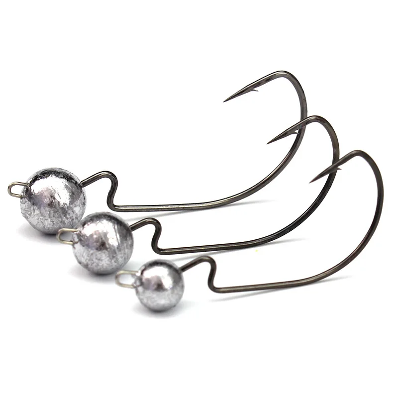 10PCS Crank Lead Head Jig Sharp Worm Hooks 3.8g/7.5g/10.5g Jig Head Hooks Artificial Bait Worms Soft Lure Fishing Accessories B4
10PCS Crank Lead Head Jig Sharp Worm Hooks 3.8g/7.5g/10.5g Jig Head Hooks Artificial Bait Worms Soft Lure Fishing Accessories B4