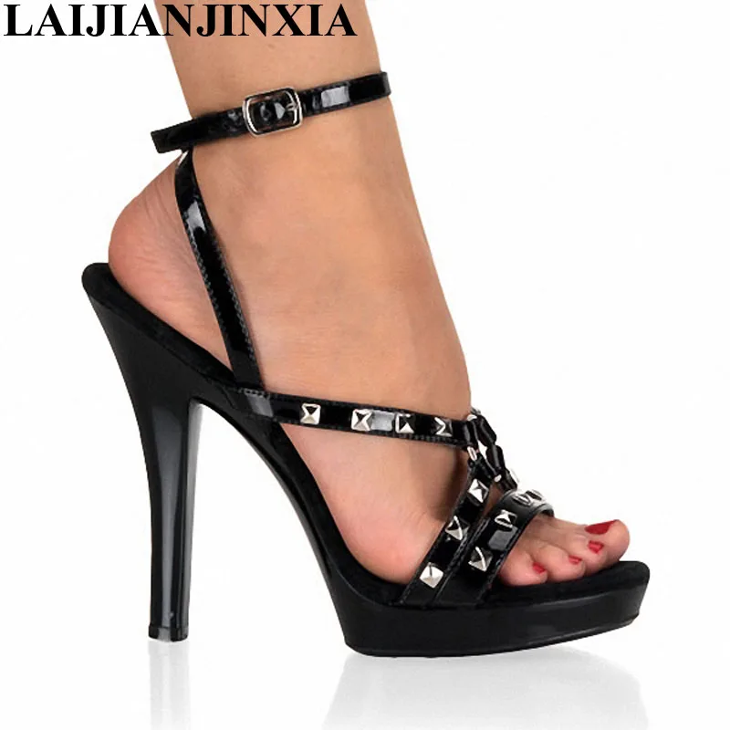 LAIJIANJINXIA High Heels Shoes Sexy Dance Shoes 13 CM High Heels Sandals Night Club Rivets Pole Dancing Sandals N-014
LAIJIANJINXIA High Heels Shoes Sexy Dance Shoes 13 CM High Heels Sandals Night Club Rivets Pole Dancing Sandals N-014