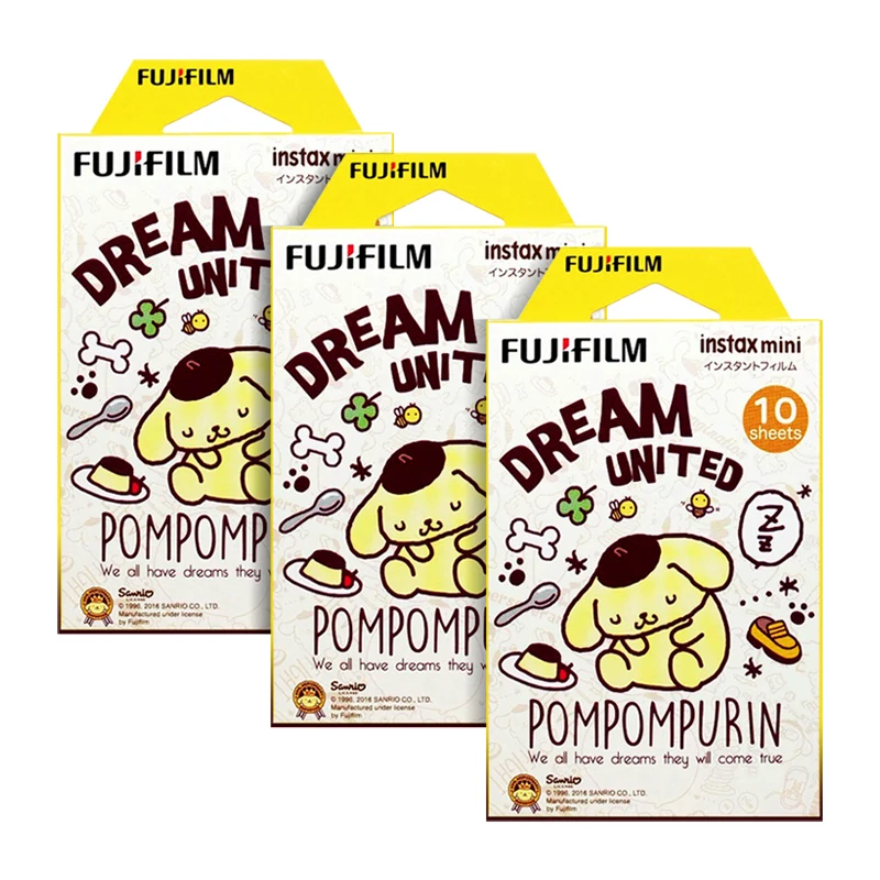 Fujifilm Instax Mini Pompompurin Instant 30 пленка для Fuji 7s 8 + 9 25 50s 70 90 300 SP 1 2 принтера|instax mini|fujifilm instax