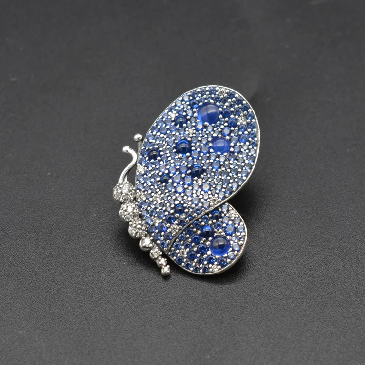High Quality Authentic 925 sterling silver Dazzling CZ Blue Butterfly Necklace Charm New women Jewelry Accessories
High Quality Authentic 925 sterling silver Dazzling CZ Blue Butterfly Necklace Charm New women Jewelry Accessories