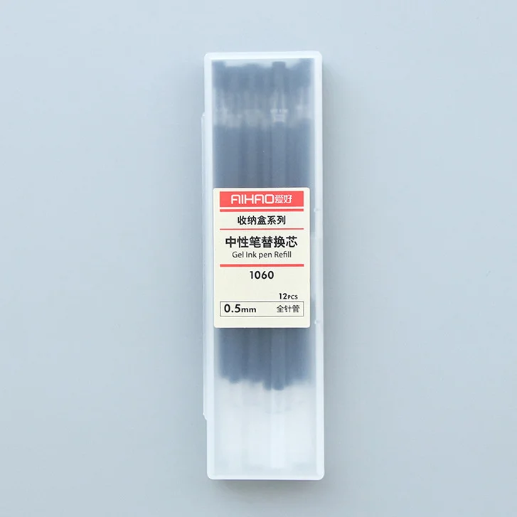 12pcs 0.5mm Gel ink Pen Refills Black cute stationery Caneta for kids writing gift School Office Supply Escolar Papelaria
12pcs 0.5mm Gel ink Pen Refills Black cute stationery Caneta for kids writing gift School Office Supply Escolar Papelaria