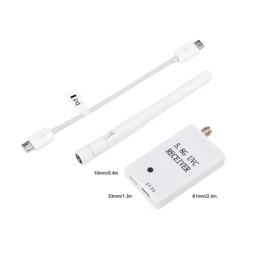 Mini 5.8G FPV Receiver UVC Video Downlink OTG for VR Android Phone Smartphone FPV Quadcopter Drone Accessories
Mini 5.8G FPV Receiver UVC Video Downlink OTG for VR Android Phone Smartphone FPV Quadcopter Drone Accessories