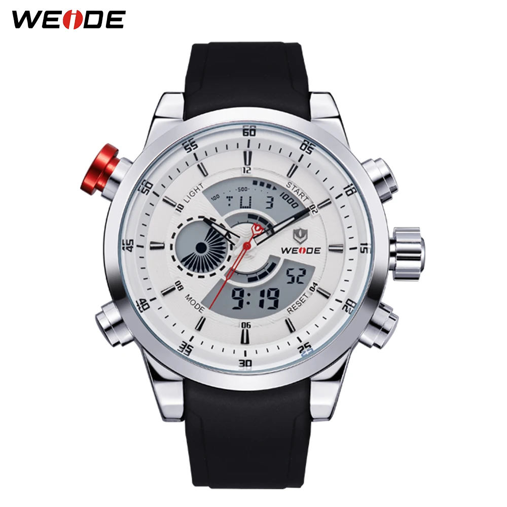 Часы WEIDE мужские спортивные в стиле милитари повторитель сигнала тревоги