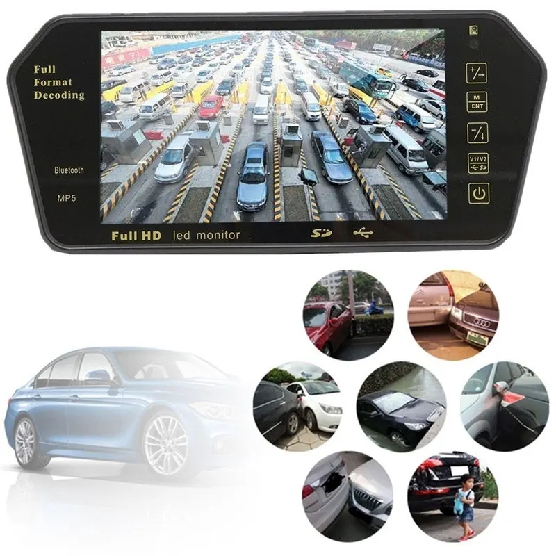 Vehemo DC12V 7 Inchces Car MP5 Multi-Function Rearview Mirror FM Transmitter Bluetooth Music Player Car Rearview Mirror MP5
Vehemo DC12V 7 Inchces Car MP5 Multi-Function Rearview Mirror FM Transmitter Bluetooth Music Player Car Rearview Mirror MP5