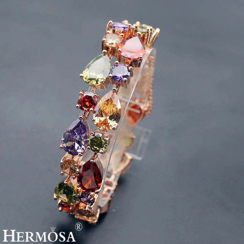 HotAmethyst Garnet Peridot Morganite Colorful Fashion Rose Gold Bracelet 7 Inch HERMOSA Perfect Womens Jewelry Shiny Gift
HotAmethyst Garnet Peridot Morganite Colorful Fashion Rose Gold Bracelet 7 Inch HERMOSA Perfect Womens Jewelry Shiny Gift