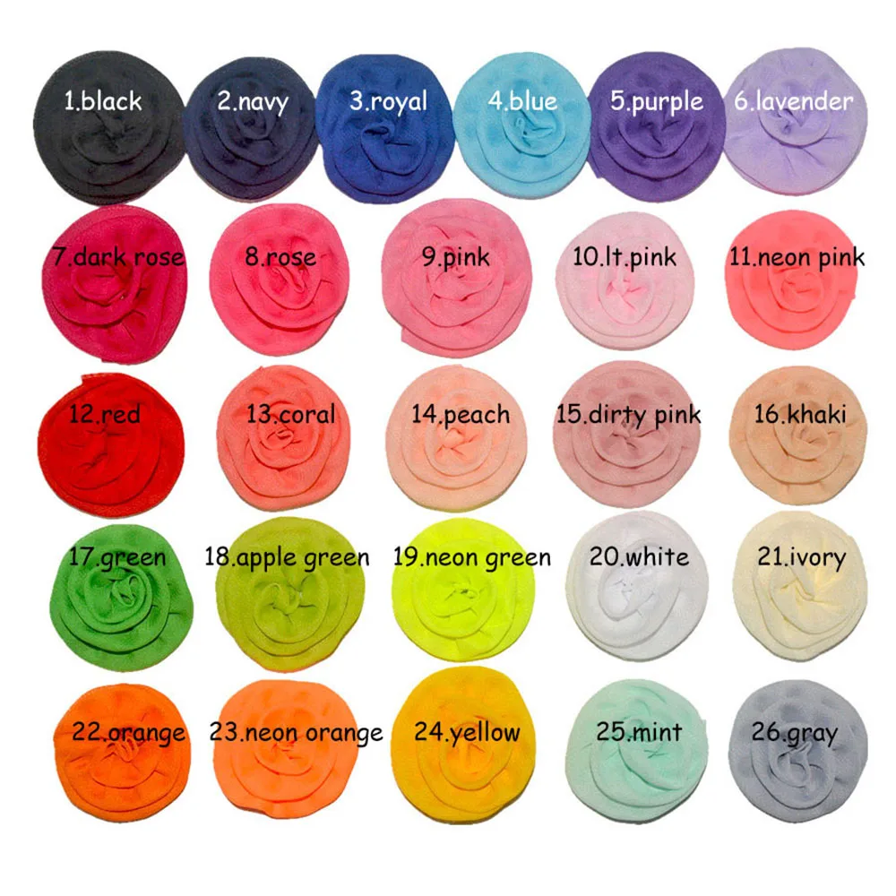 30 pcs/lot , 6cm chiffon cabbage rose flower with clip for hair apperal fashion accessories headwear headband flower DIY
30 pcs/lot , 6cm chiffon cabbage rose flower with clip for hair apperal fashion accessories headwear headband flower DIY