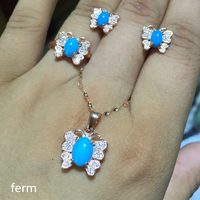 KJJEAXCMY exquisite jewelry 925 pure silver inlaid natural American Turquoise ladies jewelry set rings Pendant Earrings 4 sets
KJJEAXCMY exquisite jewelry 925 pure silver inlaid natural American Turquoise ladies jewelry set rings Pendant Earrings 4 sets