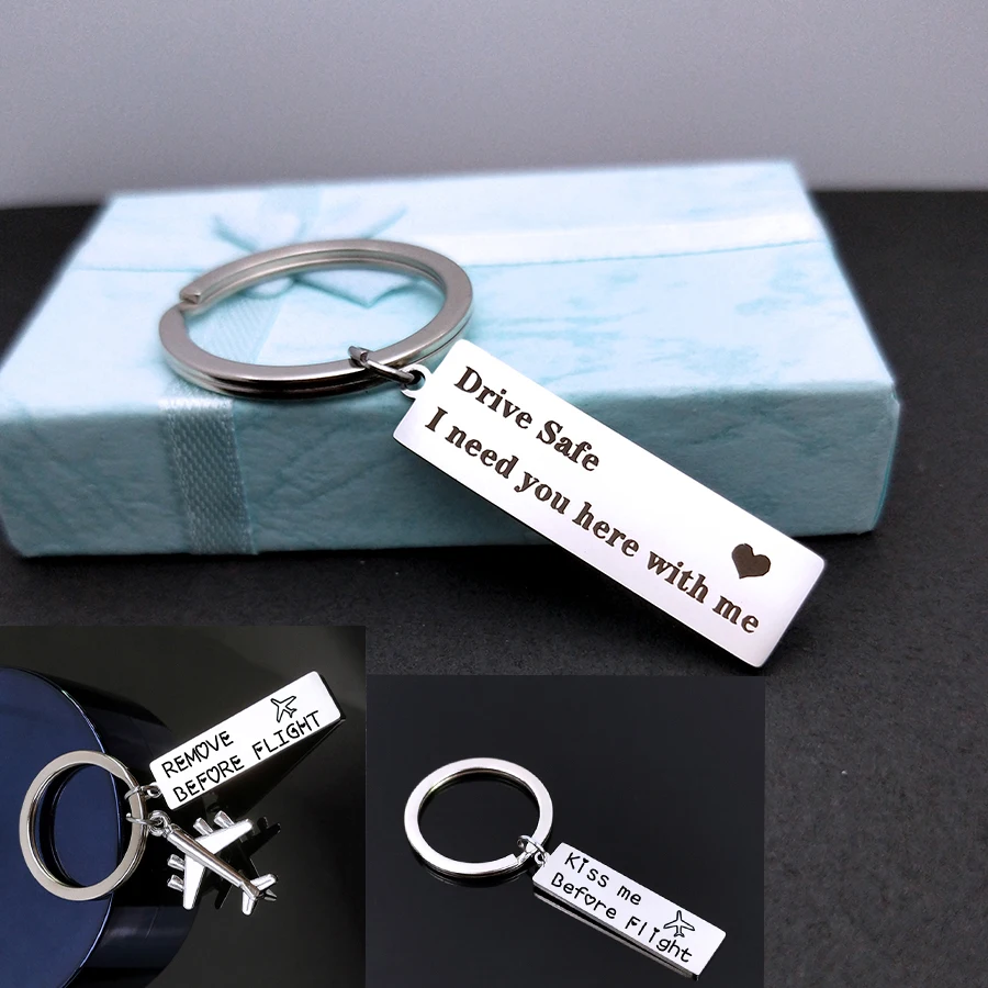 Couples Boyfriend Husband Men Pilot Flight Attendant Gift Airplane Keyring Remove Before Flight, Drive Safe, Fly Safe Keychain
Couples Boyfriend Husband Men Pilot Flight Attendant Gift Airplane Keyring Remove Before Flight, Drive Safe, Fly Safe Keychain