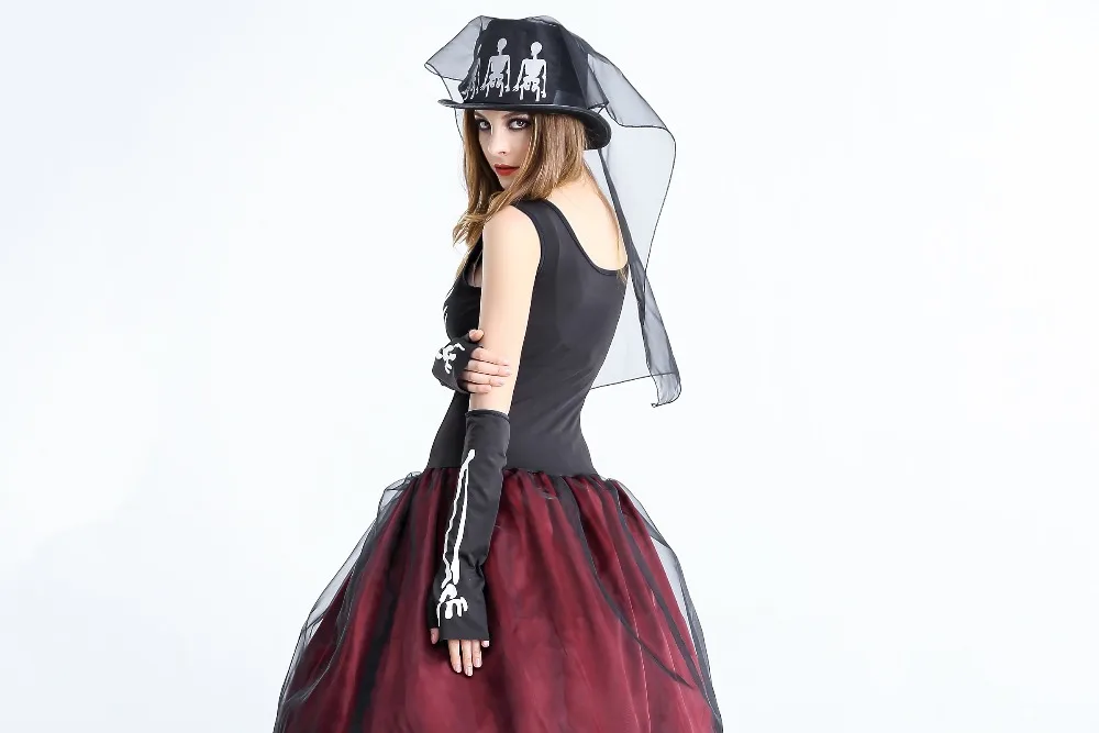VASHE Adult Skeleton Spiritual Love Costumes Women Ghost Bride Zombie Fancy Costume Halloween Role Play Party Cosplay Dress
VASHE Adult Skeleton Spiritual Love Costumes Women Ghost Bride Zombie Fancy Costume Halloween Role Play Party Cosplay Dress