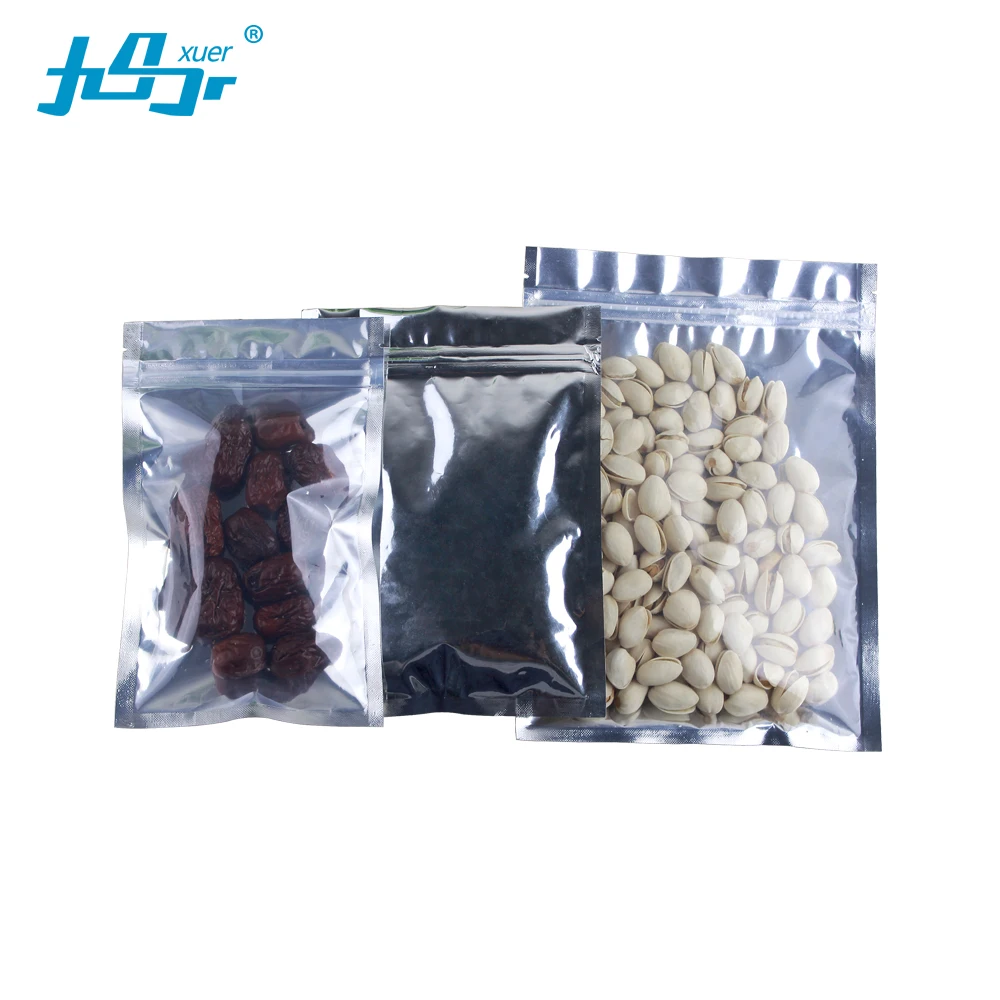 Factory wholesale 50Pcs Clear Aluminum Foil Bag Self Seal Zipper Ziplock Packing Food Retail Resealable Packaging Pouch | Дом и сад