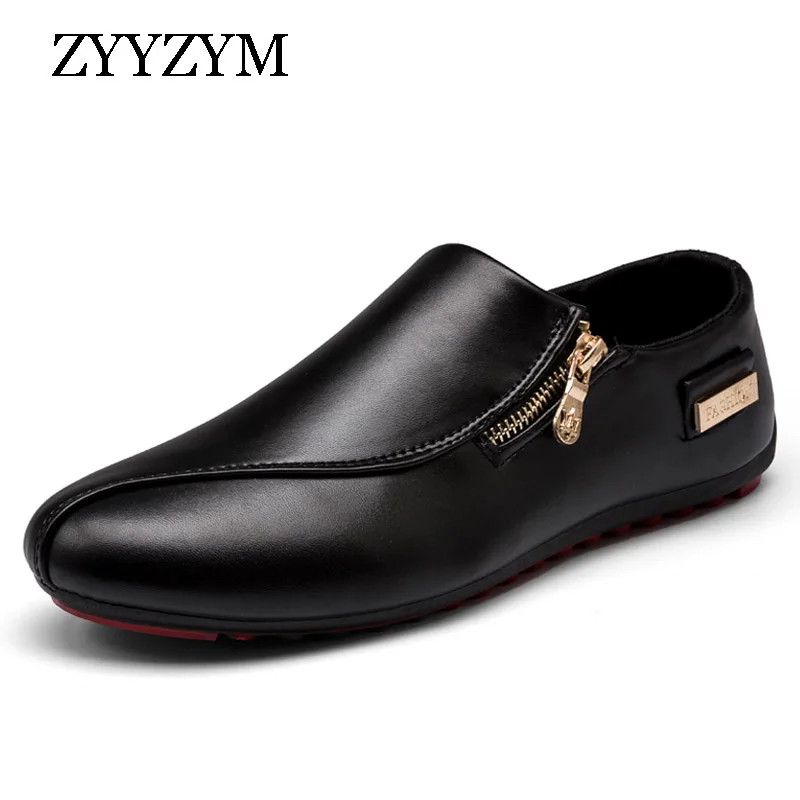 ZYYZYM Men Casual Shoes Leather Spring Autumn Zip Style Casual Shoes Loafers Men Fashion Trend PU Leather Falts Shoes Men
ZYYZYM Men Casual Shoes Leather Spring Autumn Zip Style Casual Shoes Loafers Men Fashion Trend PU Leather Falts Shoes Men