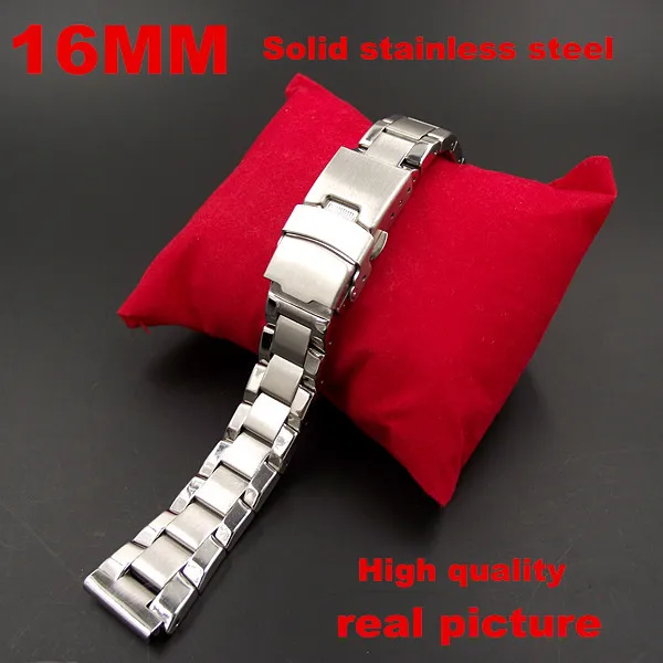 1PCS High quality 16MM Solid Stainless Steel links Watch band Watch strap silver color-110701
1PCS High quality 16MM Solid Stainless Steel links Watch band Watch strap silver color-110701