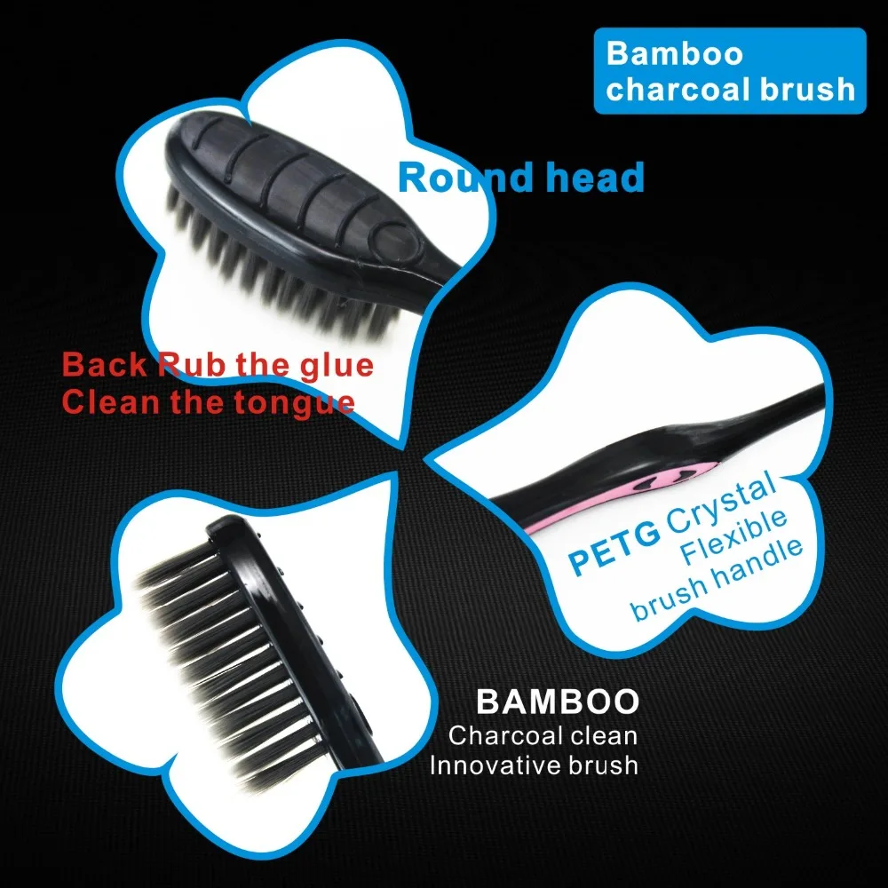 Hot Wholesa 8PCS Double Ultra Soft Bamboo Charcoal Nano Toothbrush Black Tooth Brush Dental Personal Care Teeth Brush Black
Hot Wholesa 8PCS Double Ultra Soft Bamboo Charcoal Nano Toothbrush Black Tooth Brush Dental Personal Care Teeth Brush Black