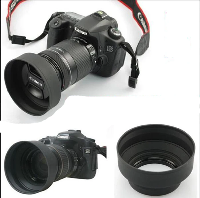 52mm Collapsible Rubber Camera Lens Hood for Standard & Wide & Tele Focus 3 in 1 52 mm
52mm Collapsible Rubber Camera Lens Hood for Standard & Wide & Tele Focus 3 in 1 52 mm