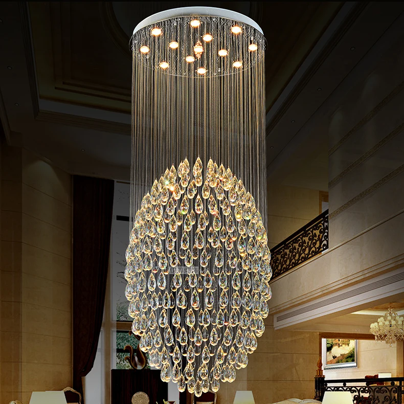 Modern Crystal Chandeliers Fixture Dining room Foyer Hotel Restaurant Hanging Lamps Indoor Lighting Droplights D60cm 110V 220V
Modern Crystal Chandeliers Fixture Dining room Foyer Hotel Restaurant Hanging Lamps Indoor Lighting Droplights D60cm 110V 220V