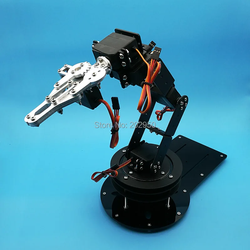 Металлический сплав 6 DOF Robot Arm зажим коготь и Вертлюг набор с шт. MG996R Servo Для Arduino