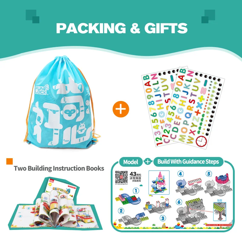 Funlock Duplo 83 pcs Toys Blocks Building Set Crystal Marble Run Educational Gift Bricks for Kids Children
Funlock Duplo 83 pcs Toys Blocks Building Set Crystal Marble Run Educational Gift Bricks for Kids Children
