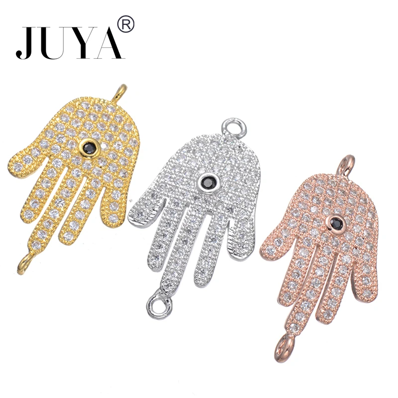 Rose Gold//Gold Fatima Hamsa Hand Zircon Connectors Charms for Jewelry Making Findings Accessories DIY Bracelets Necklaces
Rose Gold//Gold Fatima Hamsa Hand Zircon Connectors Charms for Jewelry Making Findings Accessories DIY Bracelets Necklaces