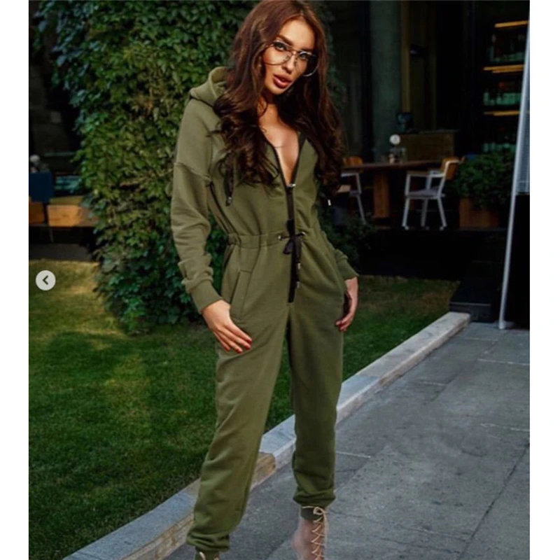 2019 New Women Sexy High Waist Jumpsuit Long Sleeve Jumpsuit Hoodies Street Wear Drawrsing Jumpsiut Romper Long Trousers Female
2019 New Women Sexy High Waist Jumpsuit Long Sleeve Jumpsuit Hoodies Street Wear Drawrsing Jumpsiut Romper Long Trousers Female