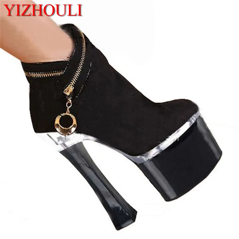 High fashion women 18 cm, with waterproof suede high heels and low-income tube boots
High fashion women 18 cm, with waterproof suede high heels and low-income tube boots
