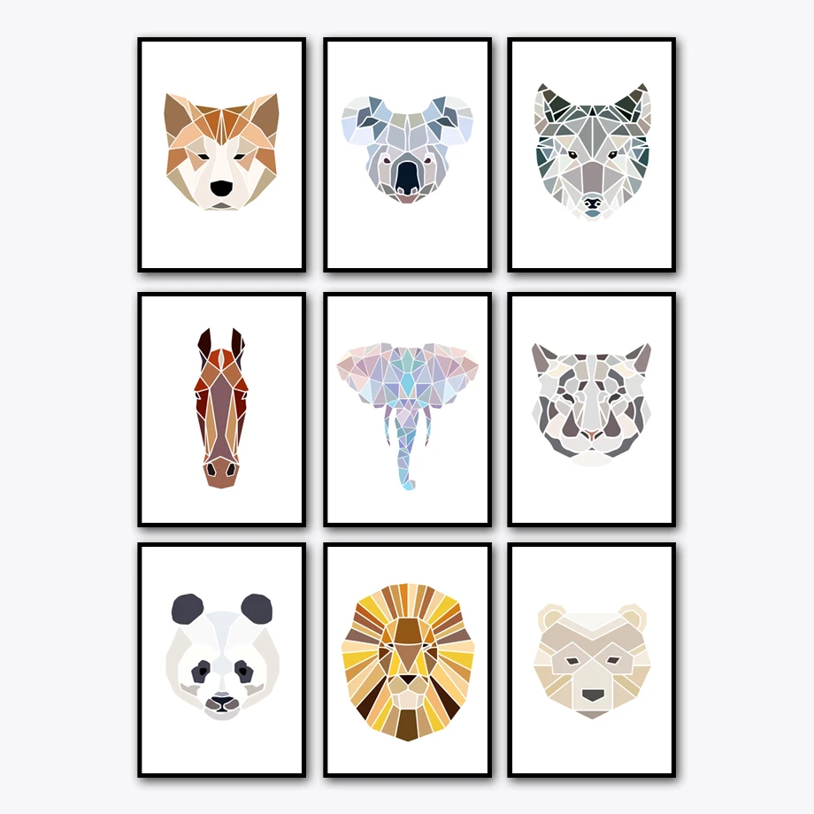 Abstract Geometric Line Elephant Lion Wolf Nordic Posters And Prints Wall Art Canvas Painting Wall Pictures Baby kids Room Decor
Abstract Geometric Line Elephant Lion Wolf Nordic Posters And Prints Wall Art Canvas Painting Wall Pictures Baby kids Room Decor