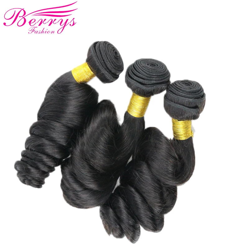 Peruvian Loose Wave Hair Bundles 3PCS/Lot Human Hair Weaving Natural Black 10-26 Inch Remy Hair Extensions Berrys Fashion Hair
Peruvian Loose Wave Hair Bundles 3PCS/Lot Human Hair Weaving Natural Black 10-26 Inch Remy Hair Extensions Berrys Fashion Hair