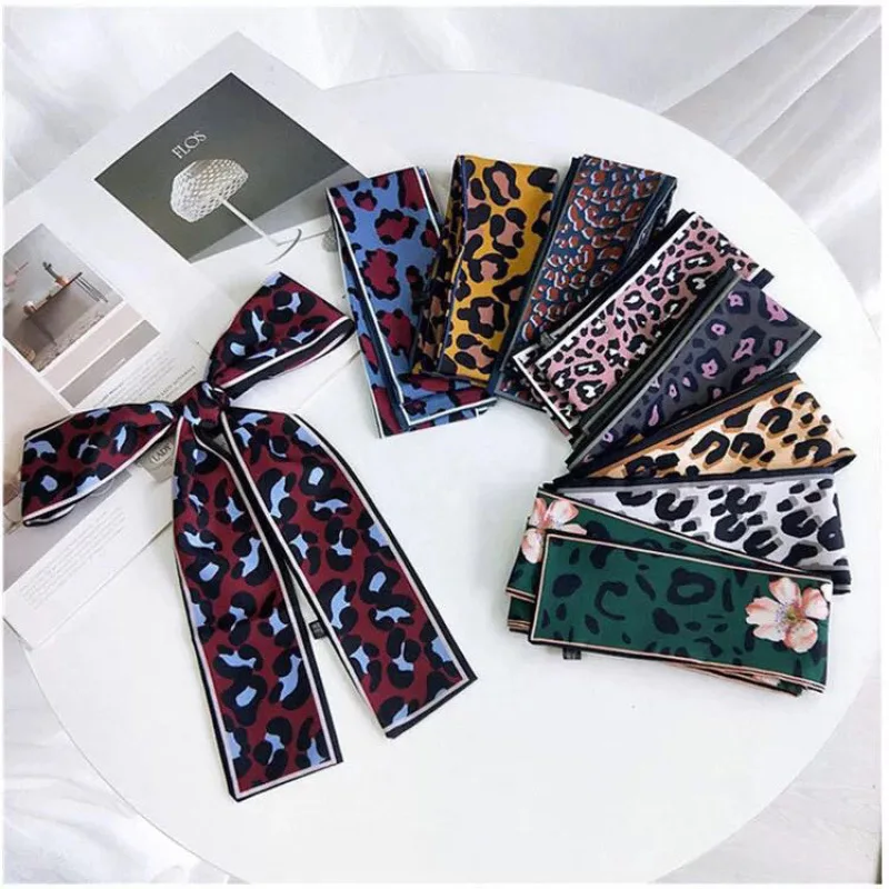 Women Leopard Silk Scarf Tie Satin Silk Neck Ring Belt Scarf Neckerchief Hair Band Bag Handle Wraps Small Neck Scarves 7*115cm
Women Leopard Silk Scarf Tie Satin Silk Neck Ring Belt Scarf Neckerchief Hair Band Bag Handle Wraps Small Neck Scarves 7*115cm