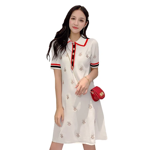 Loose Casual Brief A-line Dresses Single Breasted Patchwork Korean Summer Dress Embroidery Peter Pan Collar Vestido
Loose Casual Brief A-line Dresses Single Breasted Patchwork Korean Summer Dress Embroidery Peter Pan Collar Vestido