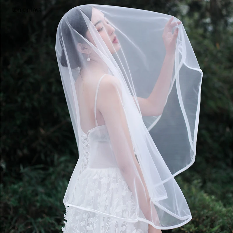 150CM Single Layer Tulle Bridal Veils With Ribbon Edge White Ivory Soft Mesh Short Wedding Veils China On Sale Direct Sluier
150CM Single Layer Tulle Bridal Veils With Ribbon Edge White Ivory Soft Mesh Short Wedding Veils China On Sale Direct Sluier