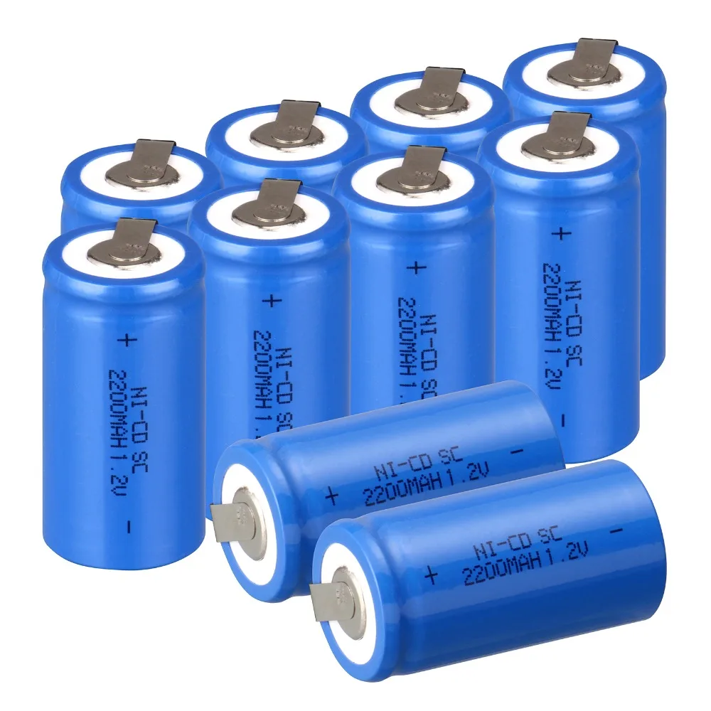 High quality ! 10 PCS Sub C SC battery rechargeable battery 1.2V 2200mAh Ni-Cd Ni-Cd Battery Blue Batteries -4.25*2.2cm
High quality ! 10 PCS Sub C SC battery rechargeable battery 1.2V 2200mAh Ni-Cd Ni-Cd Battery Blue Batteries -4.25*2.2cm