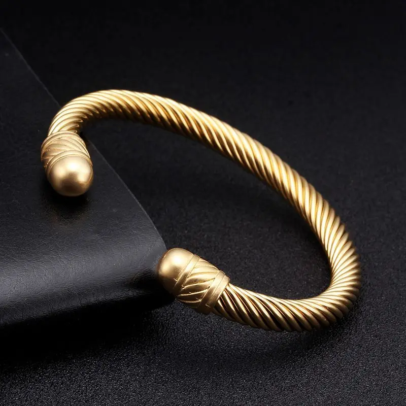 Luxury Braided Charm Open Cuff Bracelets Men Women Sporty Jewelry Unique Smooth Stainless Steel Vintage Bracelets Bangles
Luxury Braided Charm Open Cuff Bracelets Men Women Sporty Jewelry Unique Smooth Stainless Steel Vintage Bracelets Bangles