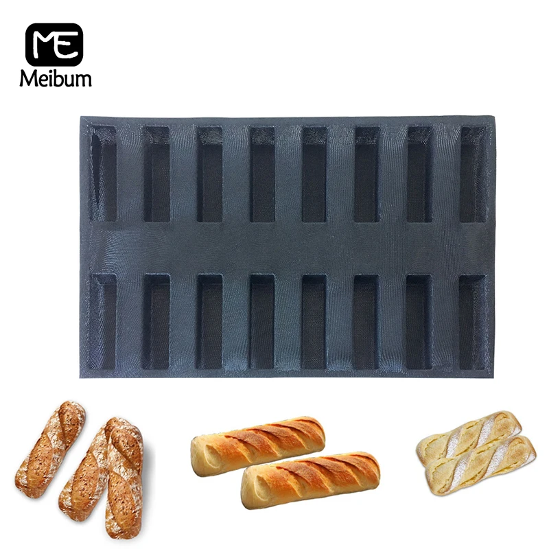 Meibum 16 Cavity Black Porous Forms Silicone Mold Square Bread Tray Long Loaf Eclair Mould Non Stick Bakeware Baking Pan Tools
Meibum 16 Cavity Black Porous Forms Silicone Mold Square Bread Tray Long Loaf Eclair Mould Non Stick Bakeware Baking Pan Tools