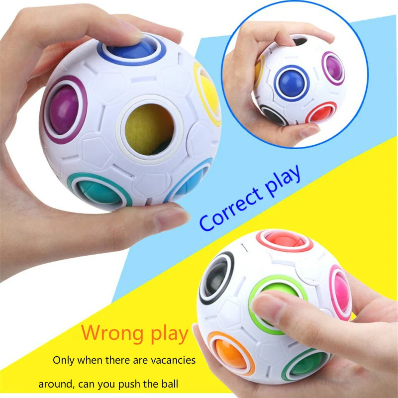 9Cm Rainbow Ball Puzzles Spheric Magic Cubes Toy Adult Kids Plastic Creative Football Learning Educational Toys Gifts
9Cm Rainbow Ball Puzzles Spheric Magic Cubes Toy Adult Kids Plastic Creative Football Learning Educational Toys Gifts
