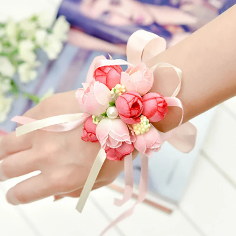 Rose Artificial Bride Flowers For Wedding Party Decoration Bridal Prom Wrist Corsage Bridesmaid Sisters hand flowers 6 Colors
Rose Artificial Bride Flowers For Wedding Party Decoration Bridal Prom Wrist Corsage Bridesmaid Sisters hand flowers 6 Colors