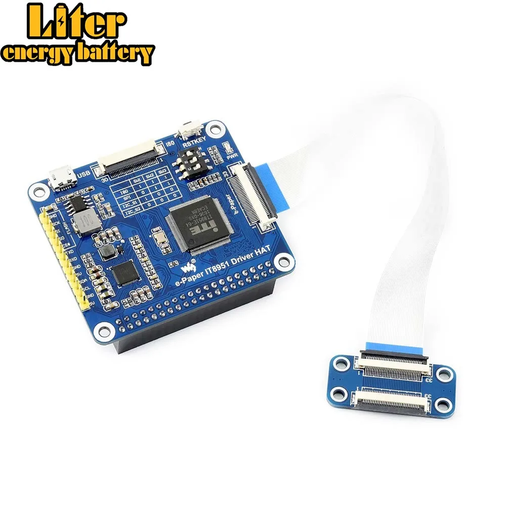 Waveshare 1200*825,9.7inch E-Ink display HAT for Raspberry PiZero/Zero W/Zero WH/2B/3B/3B+,USB/SPI/I80/I2C interface,IT8951 cont
Waveshare 1200*825,9.7inch E-Ink display HAT for Raspberry PiZero/Zero W/Zero WH/2B/3B/3B+,USB/SPI/I80/I2C interface,IT8951 cont