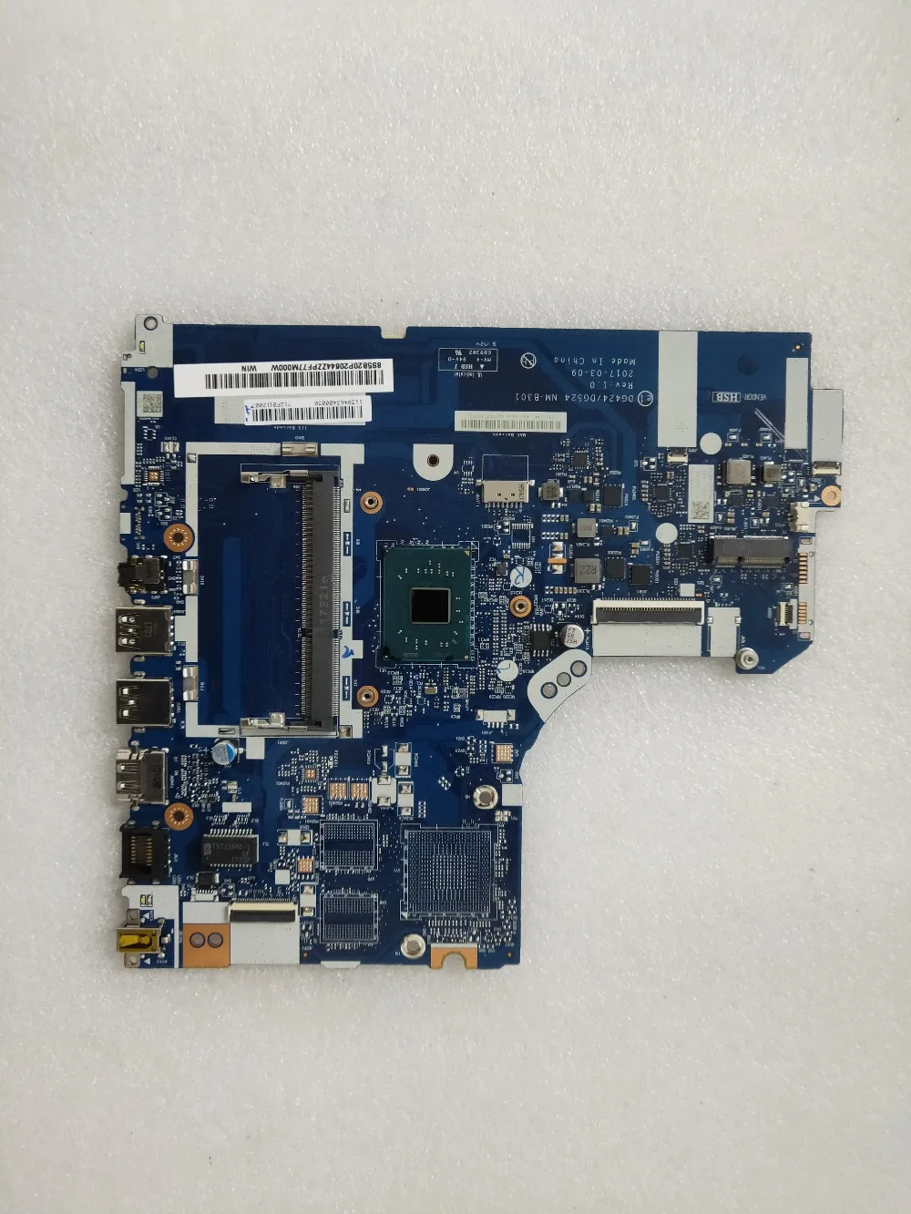 Для ideapad 320-15IAP Материнская плата ноутбука DG424/DG524 NM-B301 REV: 1 0 DDR3L с N3350 Процессор 100%