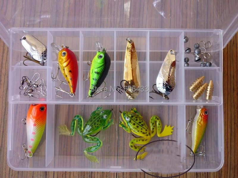 Lots Of Fishing Fish Lures Minnow Frog Spoon Crankbait Baits/Tackle Free shipping
Lots Of Fishing Fish Lures Minnow Frog Spoon Crankbait Baits/Tackle Free shipping